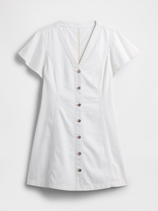 Image number 4 showing, Denim Button-Front Mini Dress