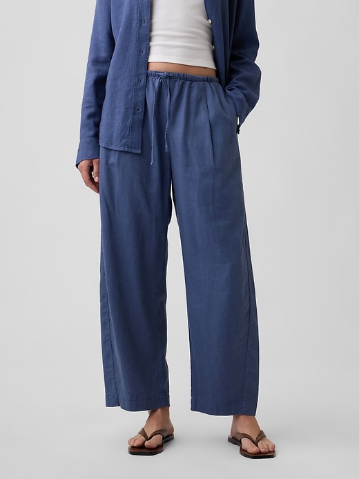 Image number 2 showing, Mid Rise Pull-On Barrel Pants