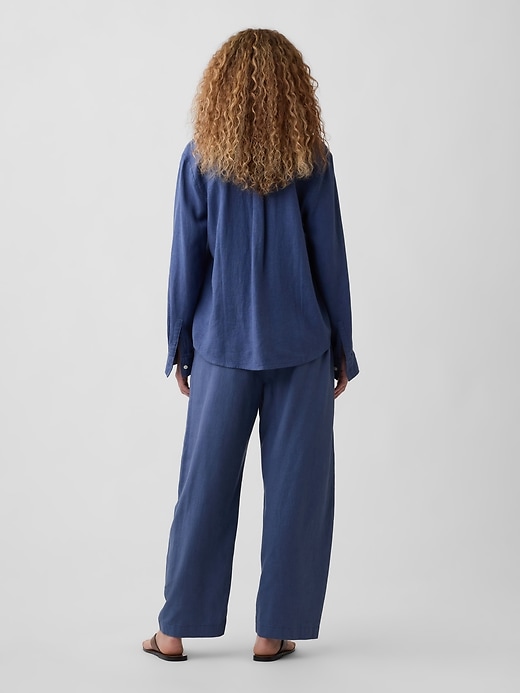 Image number 4 showing, Mid Rise Pull-On Barrel Pants