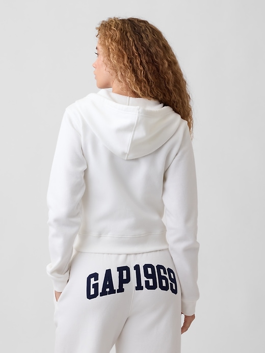 Cropped Fleece Zip Hoodie | Gap Factory