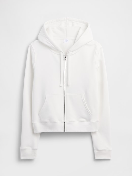Image number 5 showing, Cropped Fleece Zip Hoodie