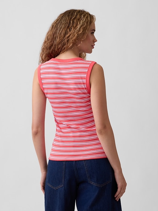 Image number 2 showing, Ribbed Scoopneck Tank Top