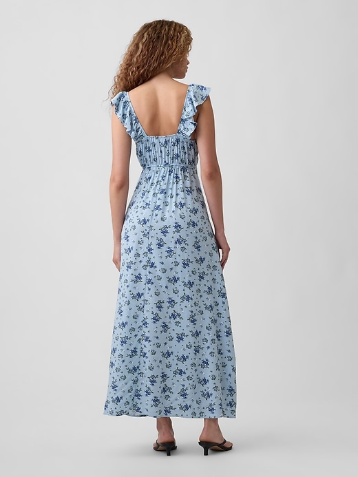 Image number 2 showing, Ruffle V-Neck Maxi Dress