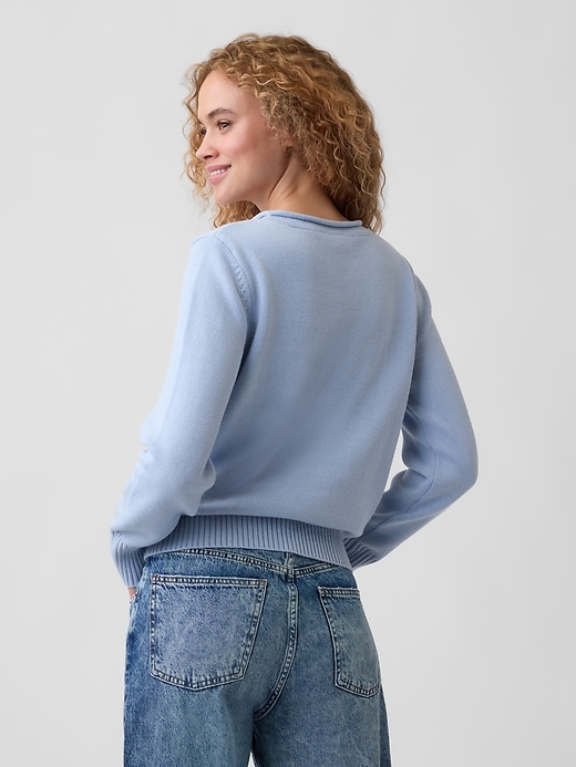 Image number 2 showing, Rollneck Intarsia Sweater