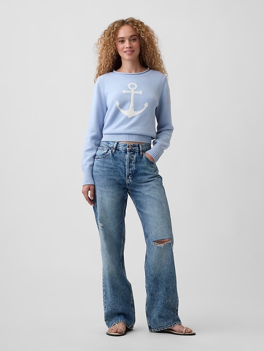 Image number 3 showing, Rollneck Intarsia Sweater