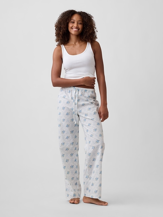Image number 1 showing, Poplin PJ Pants