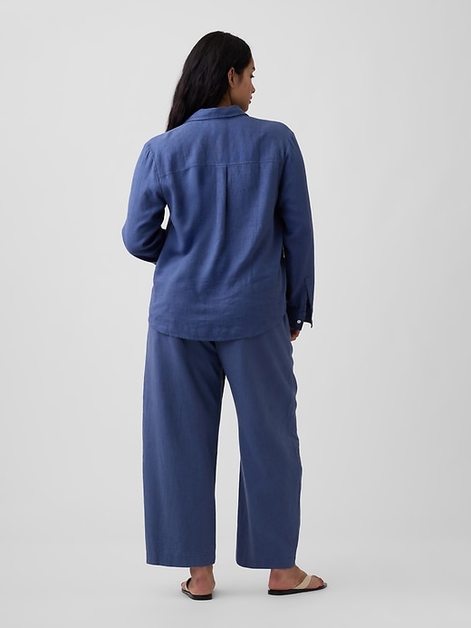 Image number 6 showing, Mid Rise Pull-On Barrel Pants