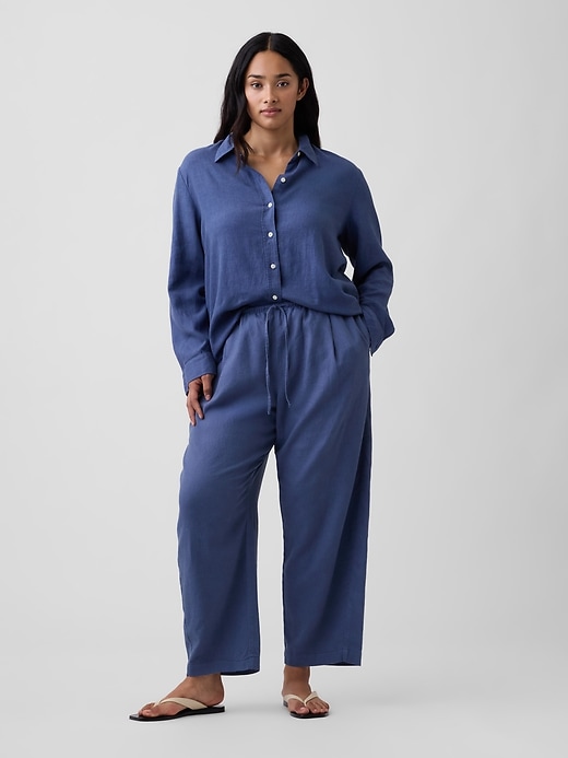 Image number 5 showing, Mid Rise Pull-On Barrel Pants