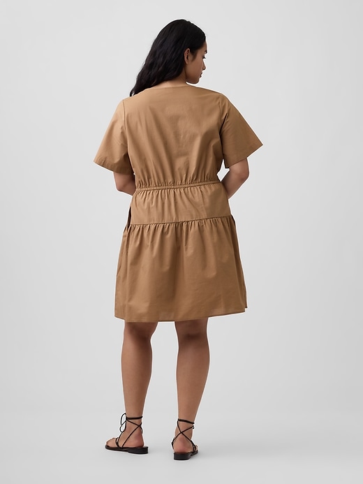 Image number 5 showing, Poplin Button-Up Mini Dress