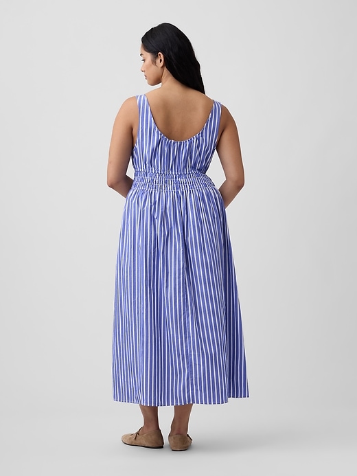 Image number 5 showing, Smocked Tie-Front Midi Dress