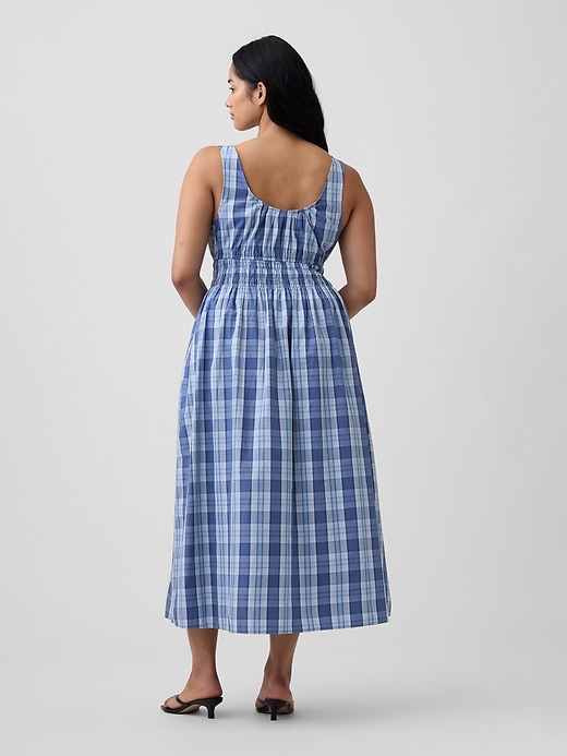 Image number 5 showing, Smocked Tie-Front Midi Dress