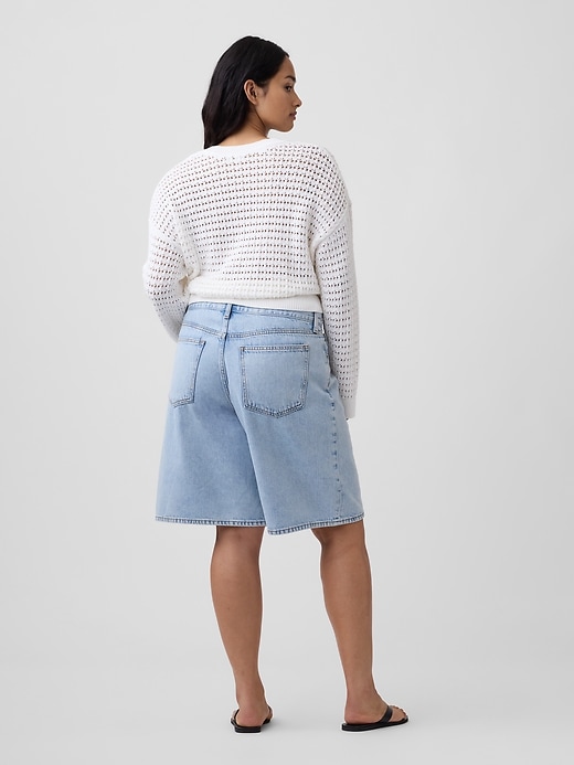 Image number 6 showing, 11" Low Slung SuperSoft Longline Denim Shorts
