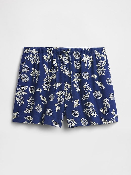 Image number 7 showing, 4" Pull-On Linen-Blend Shorts