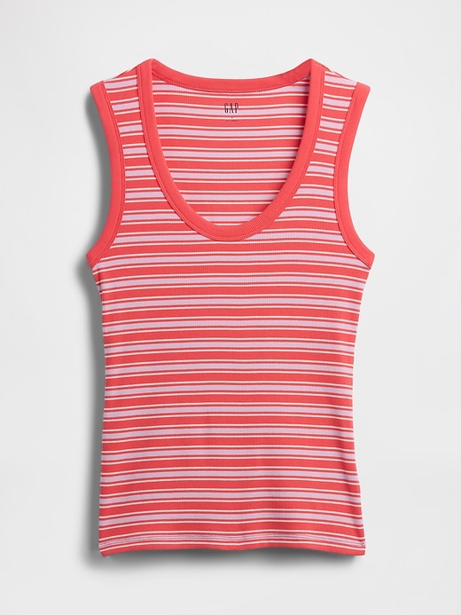 Image number 5 showing, Ribbed Scoopneck Tank Top