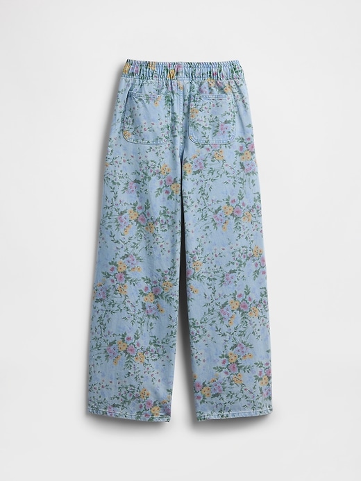 Image number 2 showing, Kids Pull-On Wide Leg Jeans