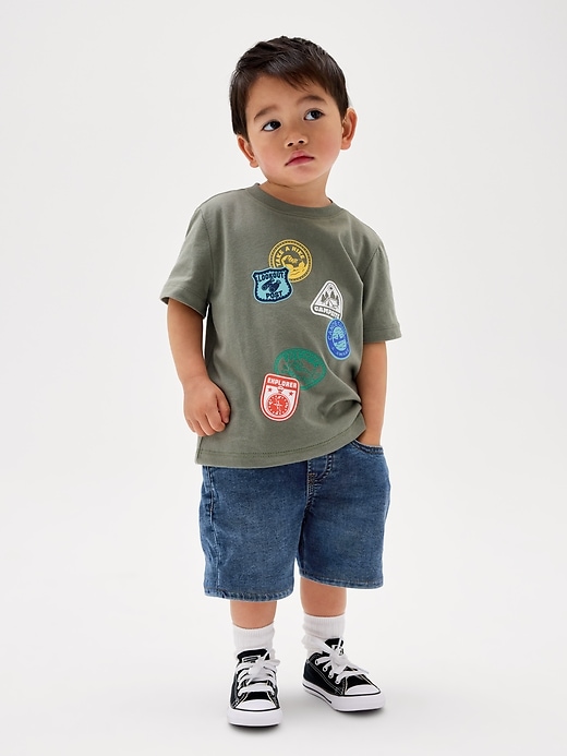 Image number 4 showing, babyGap Pull-On Loose Sweatpant Jean Shorts