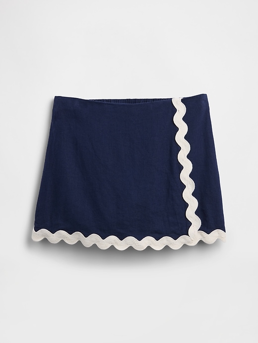 Image number 1 showing, Kids Pull-On Linen-Blend Skort