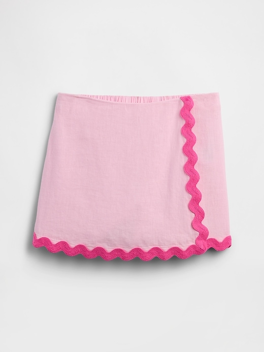 Image number 1 showing, Kids Pull-On Linen-Blend Skort