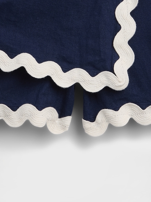 Image number 3 showing, Kids Pull-On Linen-Blend Skort