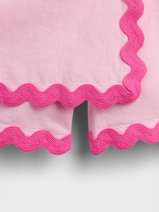 Image number 3 showing, Kids Pull-On Linen-Blend Skort