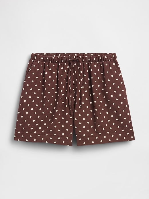 Image number 7 showing, 4" Pull-On Linen-Blend Shorts