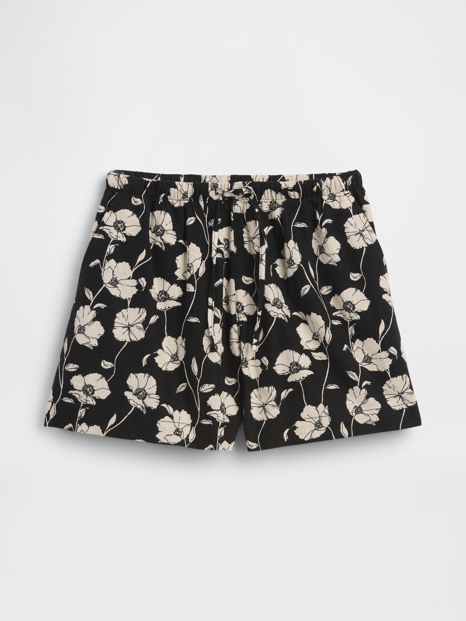 Image number 7 showing, 4" Pull-On Linen-Blend Shorts