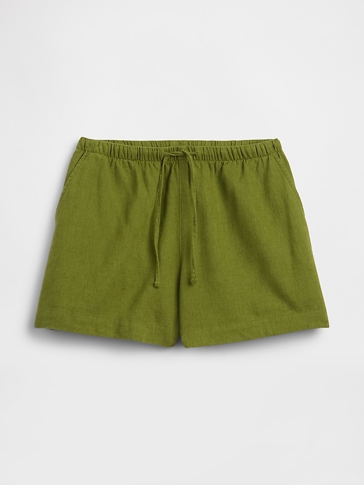 Image number 7 showing, 4" Pull-On Linen-Blend Shorts