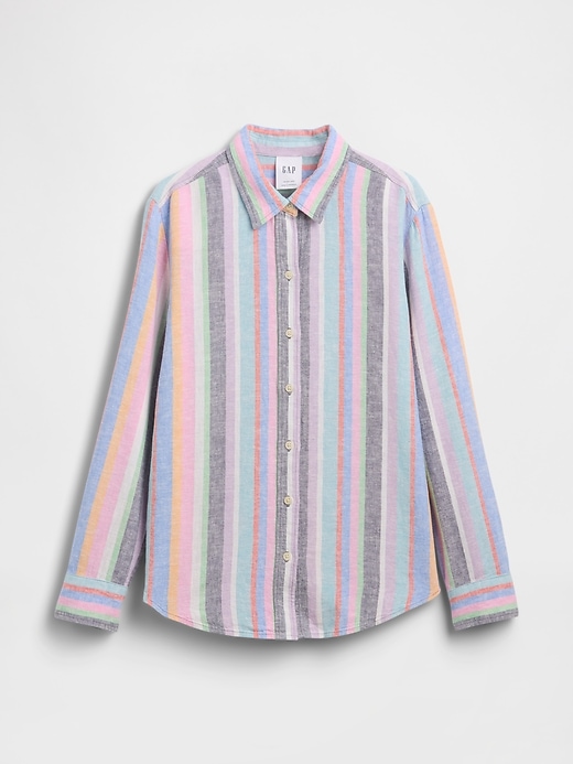 Image number 5 showing, Linen-Blend Easy Shirt