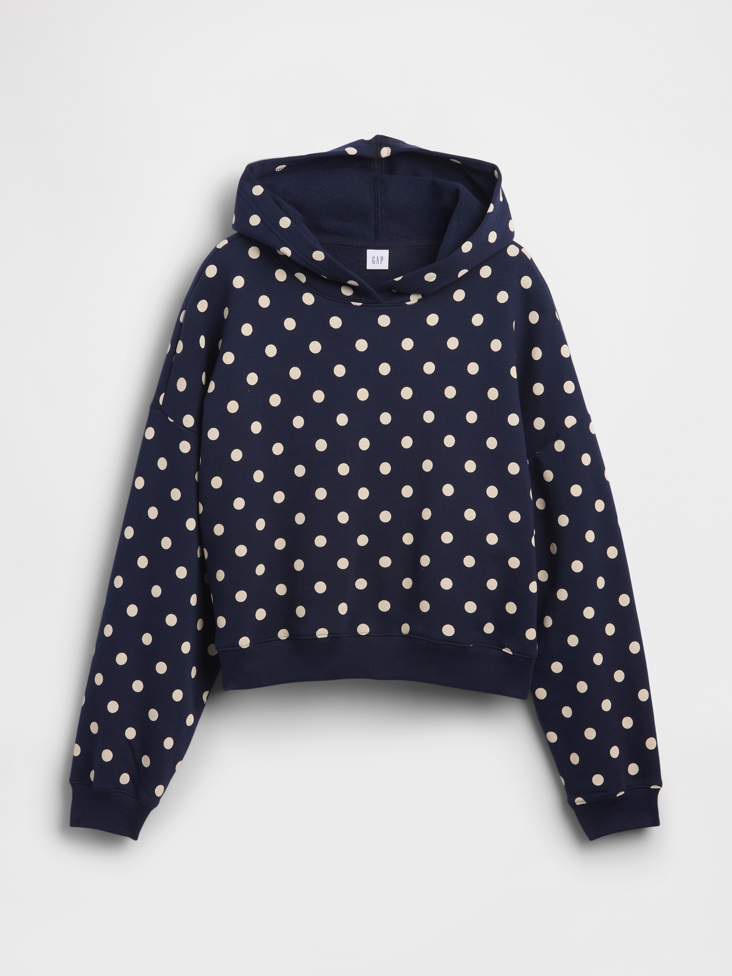 Relaxed Gap Mini-Logo Cropped Hoodie | Gap Factory