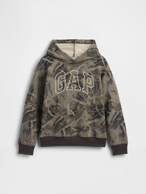 Kids Relaxed Gap Logo Camo Hoodie
