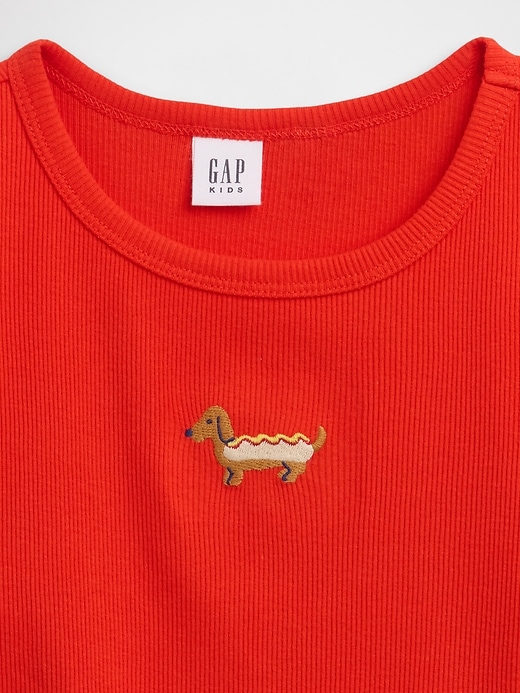 Image number 3 showing, Kids Ribbed Crewneck T-Shirt