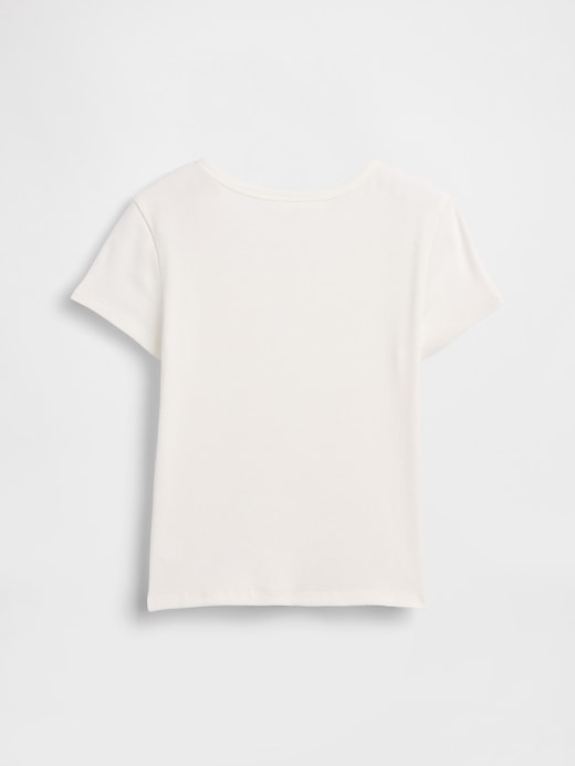 Image number 3 showing, Kids Ribbed Crewneck T-Shirt