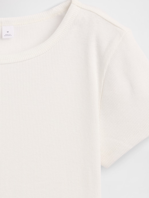 Image number 4 showing, Kids Ribbed Crewneck T-Shirt
