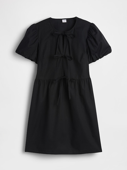 Puff Sleeve Tie-Front Mini Dress | Gap Factory