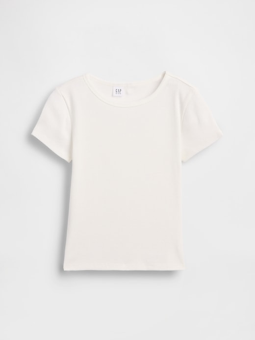 Image number 2 showing, Kids Ribbed Crewneck T-Shirt