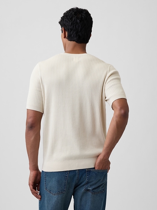 Image number 2 showing, Ribbed Crewneck Sweater T-Shirt