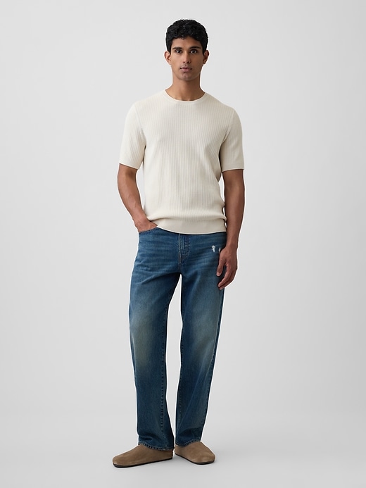 Image number 3 showing, Ribbed Crewneck Sweater T-Shirt