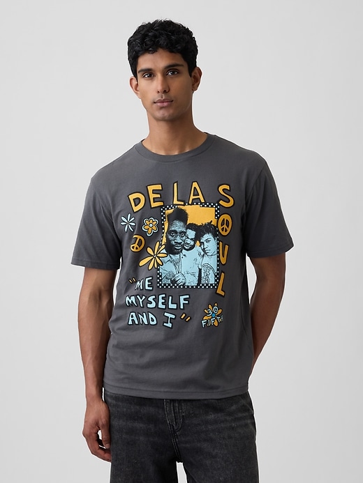 Image number 1 showing, De La Soul Everyday Soft Relaxed Graphic T-Shirt