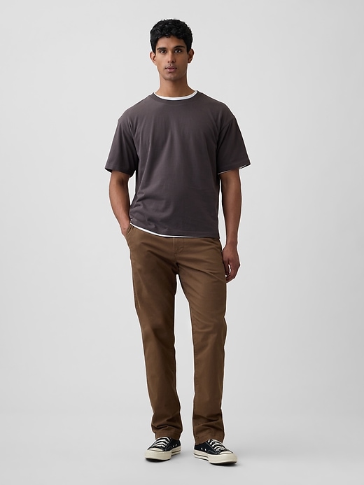 Image number 1 showing, GapFlex Essential Khakis in Straight Fit