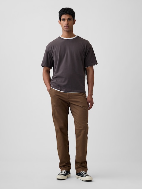 GapFlex Essential Khakis in Straight Fit