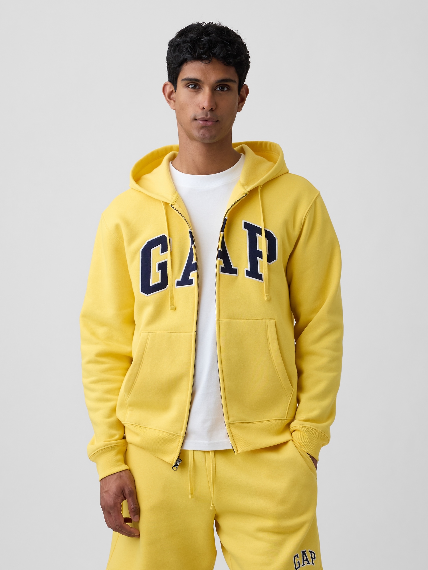 Adult Relaxed Gap Logo Zip Hoodie