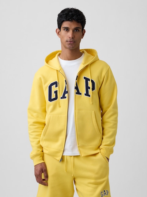 Adult Relaxed Gap Logo Zip Hoodie