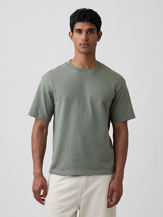 Image number 1 showing, Boxy Heavyweight Jersey T-Shirt