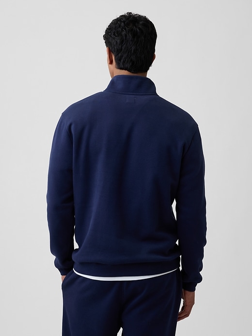Image number 2 showing, Adult Relaxed Quarter-Zip Fleece Sweatshirt