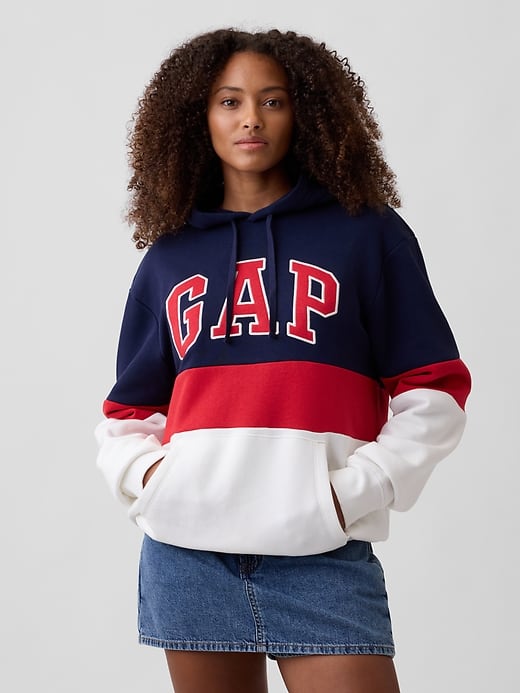 Image number 4 showing, Adult Relaxed Gap Logo Colorblock Hoodie