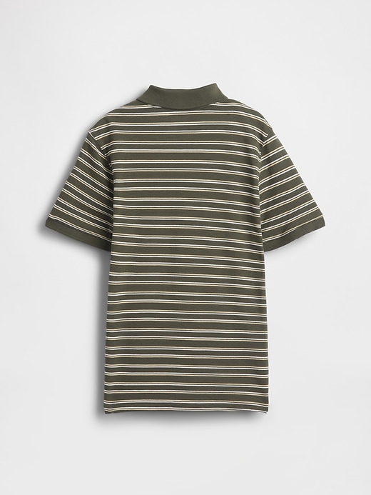 Image number 2 showing, Kids Stripe Pique Polo Shirt