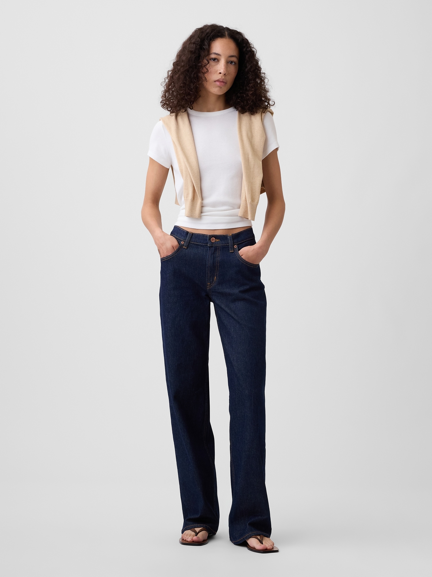 Low Rise '90s Loose Jeans