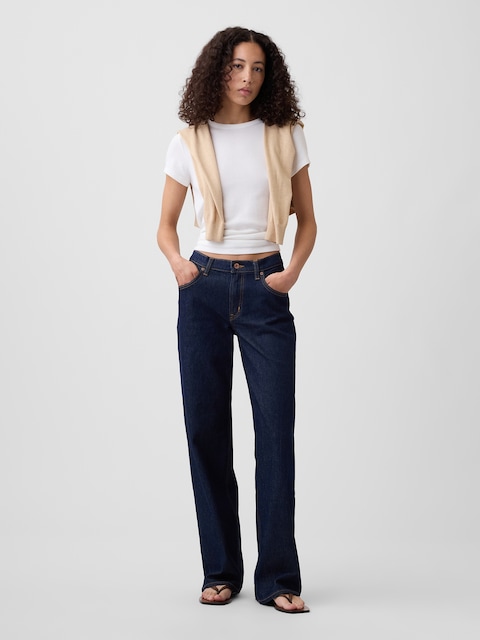 Low Rise '90s Loose Jeans