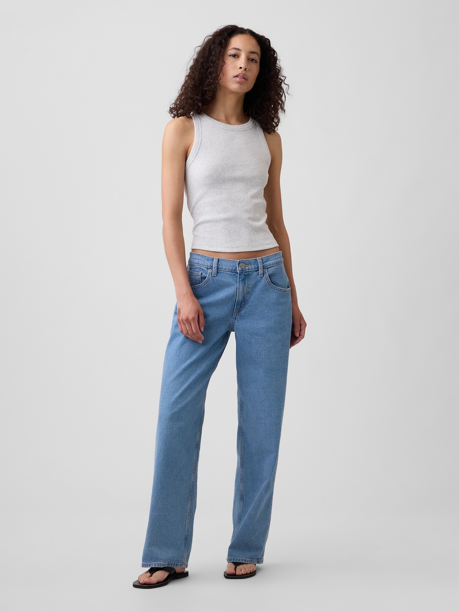 Low Rise '90s Loose Jeans