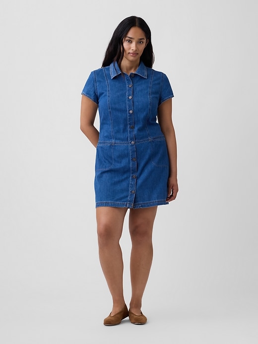 Image number 4 showing, Denim Mini Dress